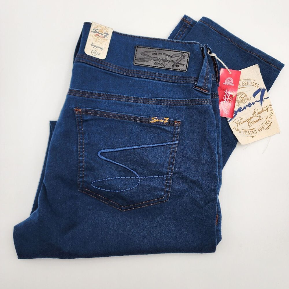 Seven7 Legging Women's Size 14P Jeans Dark Wash New Petite Pants - Picture 2 of 13